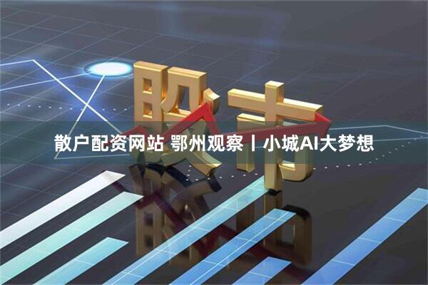 散户配资网站 鄂州观察丨小城AI大梦想
